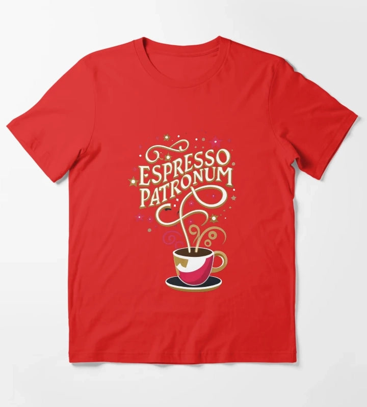 Espresso Patronum Wizard Coffee T-Shirt Red