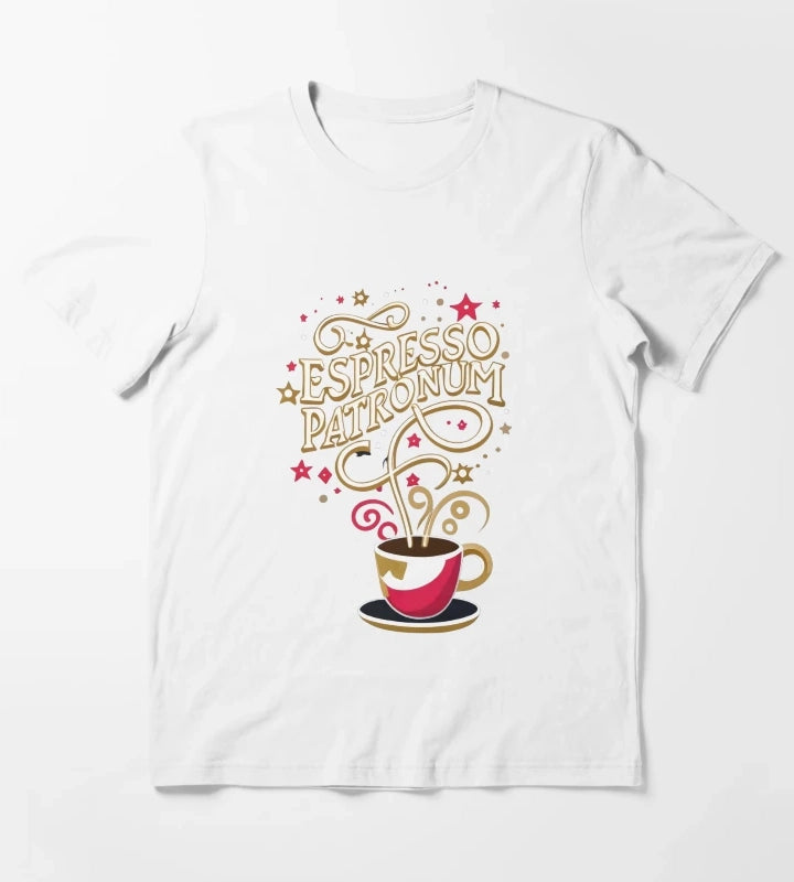 Espresso Patronum Wizard Coffee T-Shirt White