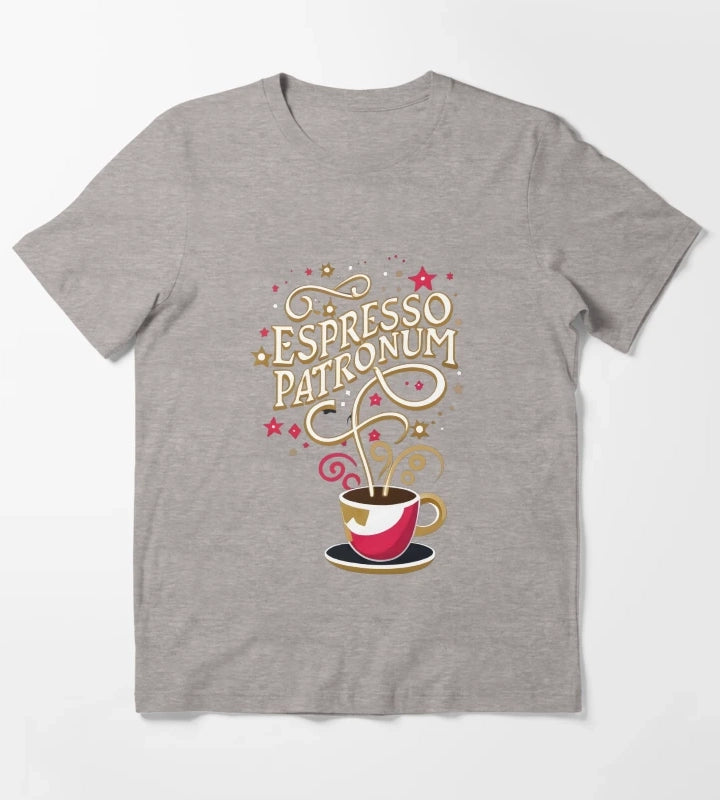 Espresso Patronum Wizard Coffee T-Shirt Heather Grey