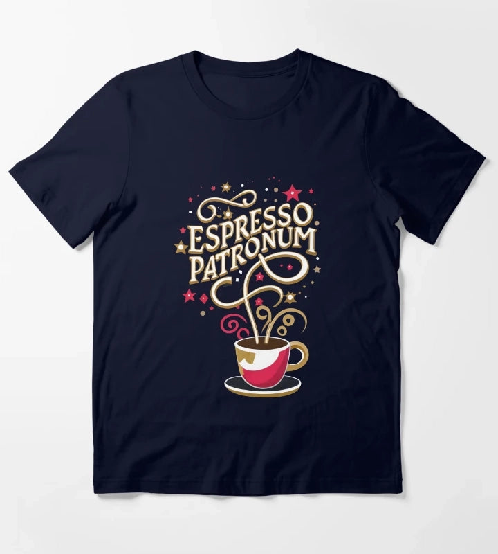 Espresso Patronum Wizard Coffee T-Shirt Navy