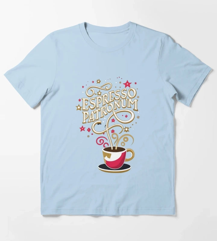 Espresso Patronum Wizard Coffee T-Shirt Sky Blue