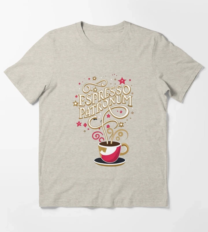 Espresso Patronum Wizard Coffee T-Shirt Cream