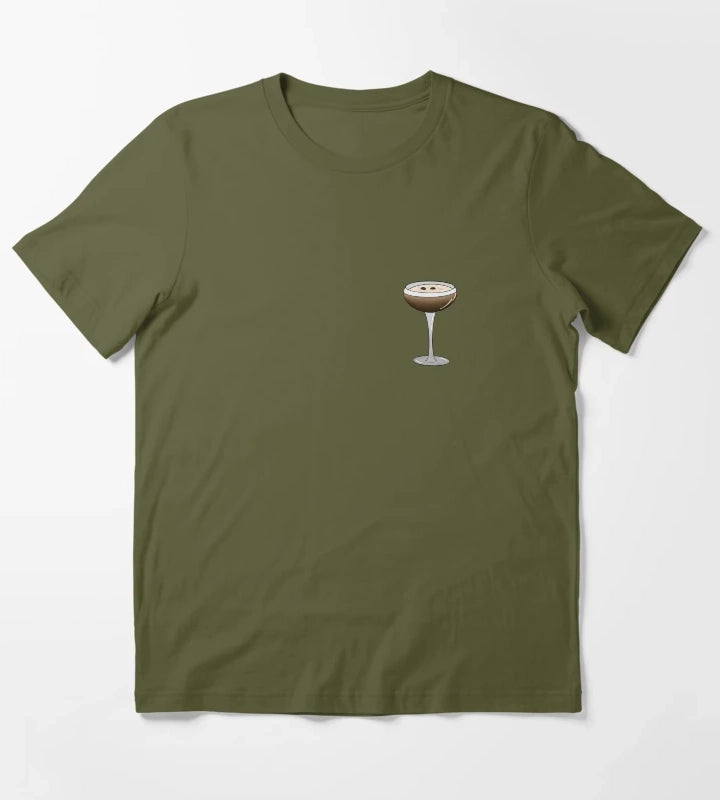Espresso martini glass T-Shirt Olive Green