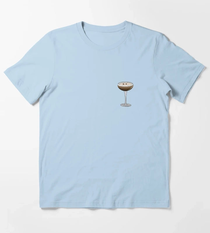Espresso martini glass T-Shirt Sky Blue