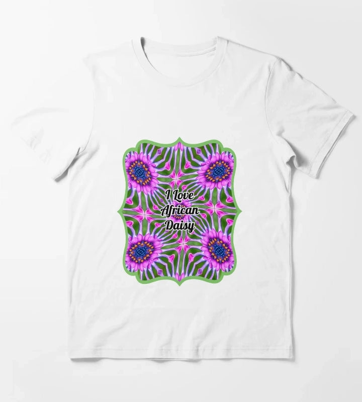 Esthetic Daisy Pattern T-Shirt White