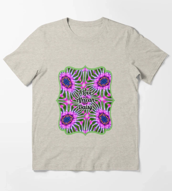 Esthetic Daisy Pattern T-Shirt Cream