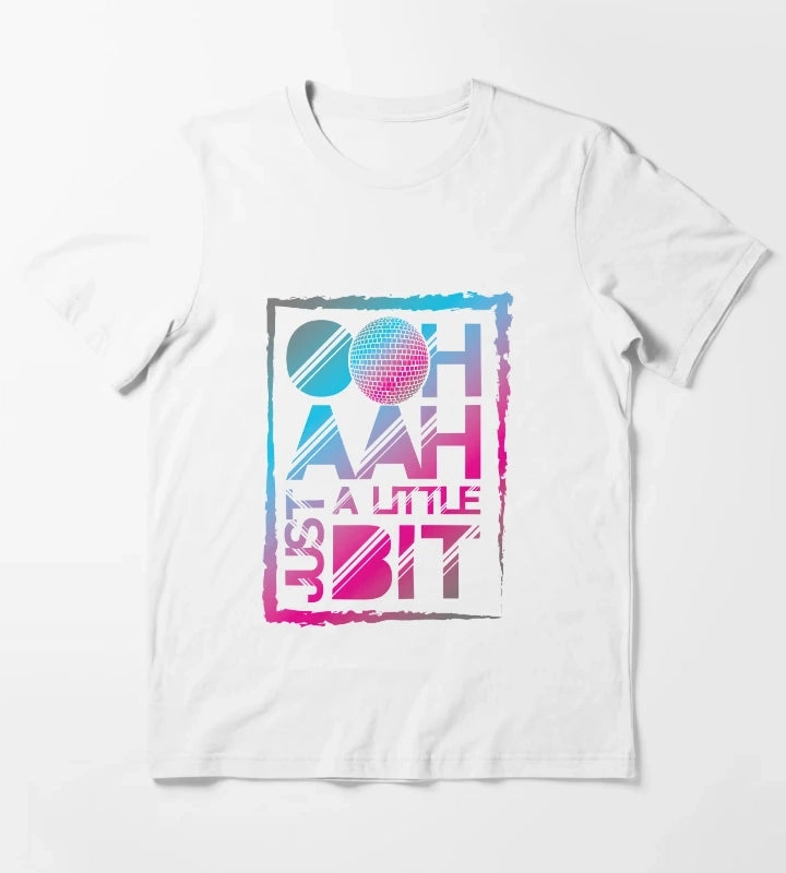 Eurovision Song Contest Ooh Aah Just A Little Bit Disco Ball Original Design T-Shirt White