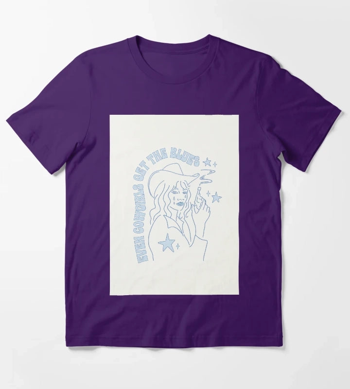 Even Cowgirls Get the Blues T-Shirt Purple