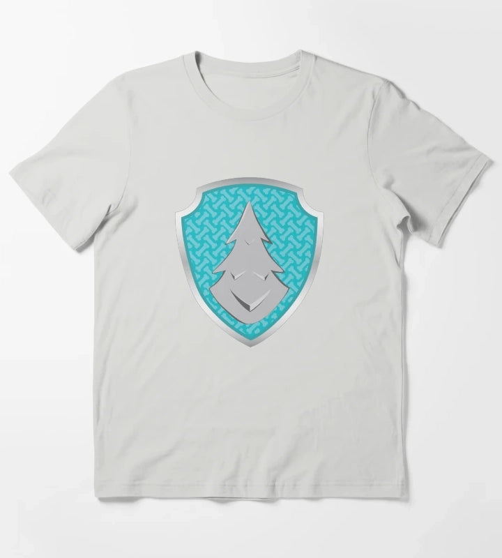 Everest Snow Puptag GraphicLoveShop T-Shirt Light Grey