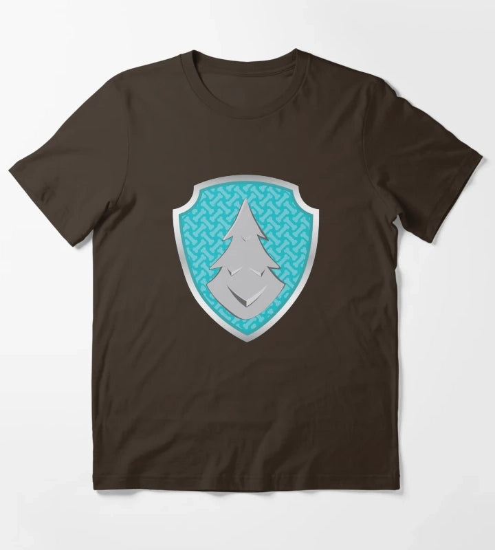 Everest Snow Puptag GraphicLoveShop T-Shirt Brown