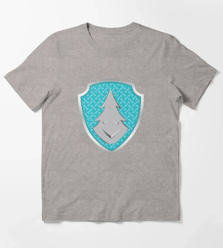 Everest Snow Puptag GraphicLoveShop T-Shirt Heather Grey