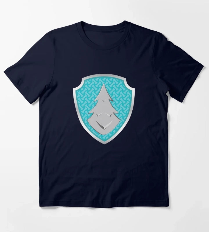 Everest Snow Puptag GraphicLoveShop T-Shirt Navy