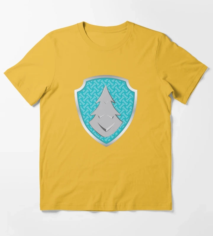 Everest Snow Puptag GraphicLoveShop T-Shirt Yellow
