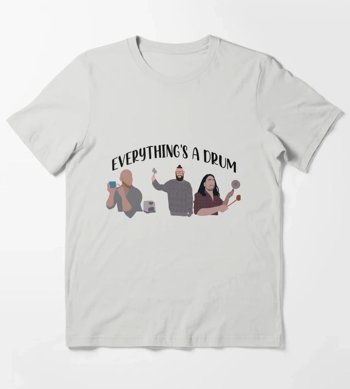 Everythings a drum T-Shirt Light Grey