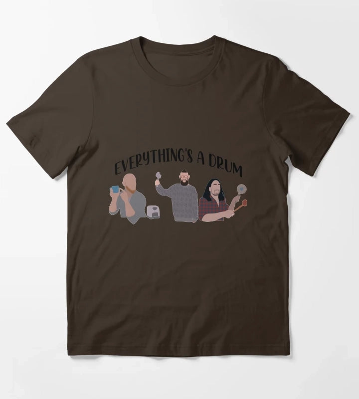 Everythings a drum T-Shirt Brown
