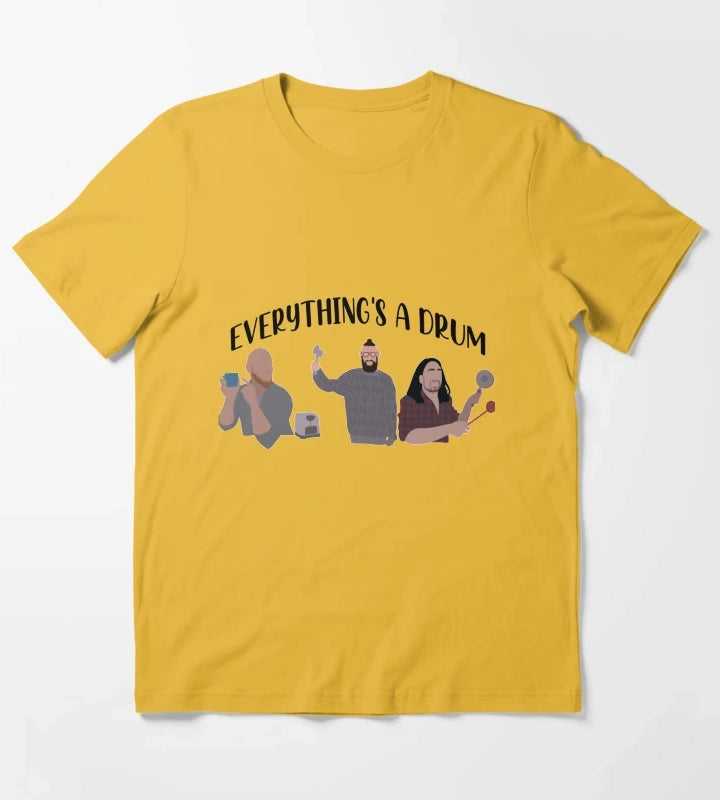 Everythings a drum T-Shirt Yellow