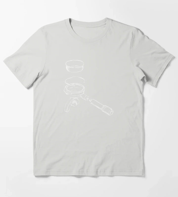 Exploded Portafilter T-Shirt Light Grey