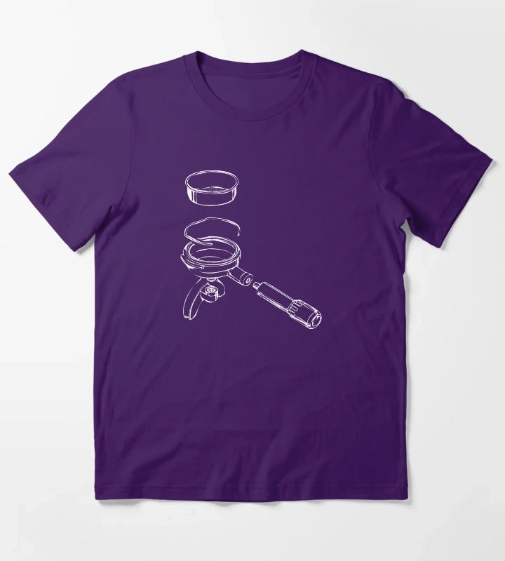 Exploded Portafilter T-Shirt Purple