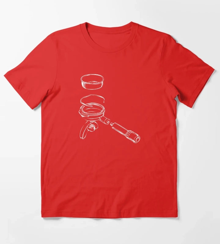 Exploded Portafilter T-Shirt Red