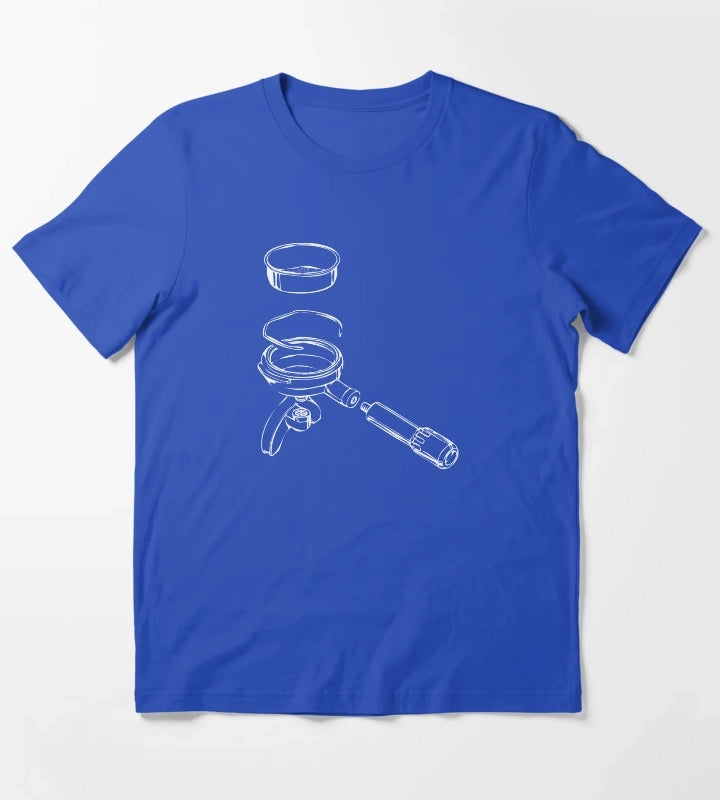 Exploded Portafilter T-Shirt Blue