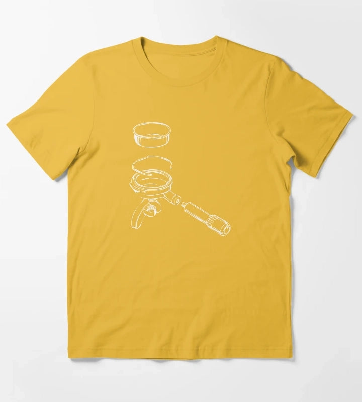 Exploded Portafilter T-Shirt Yellow