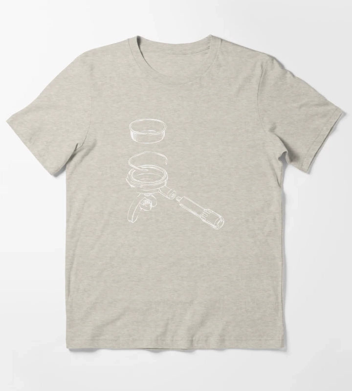 Exploded Portafilter T-Shirt Cream