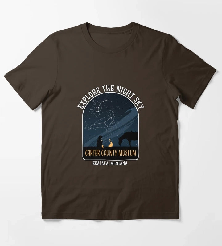Explore the Night Sky T-Shirt Brown