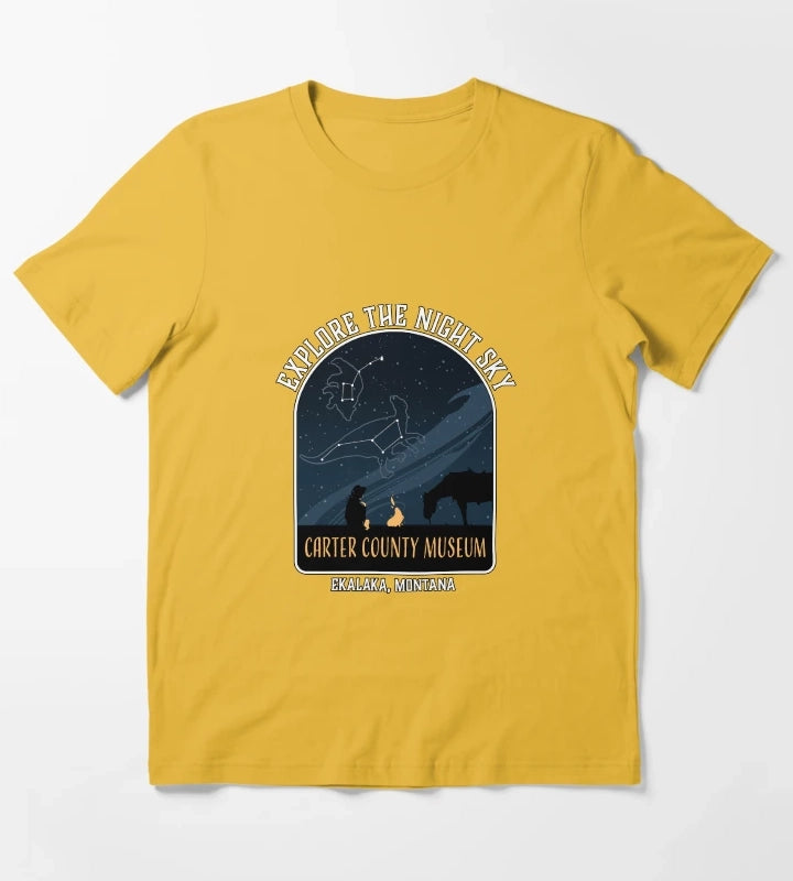Explore the Night Sky T-Shirt Yellow