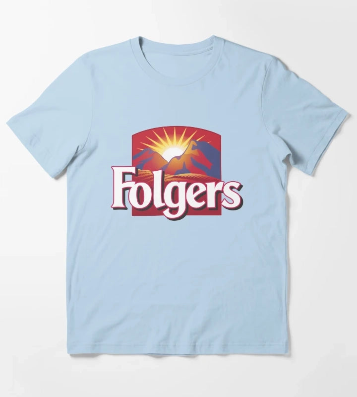 FOLGERS COFFEE T-Shirt Sky Blue
