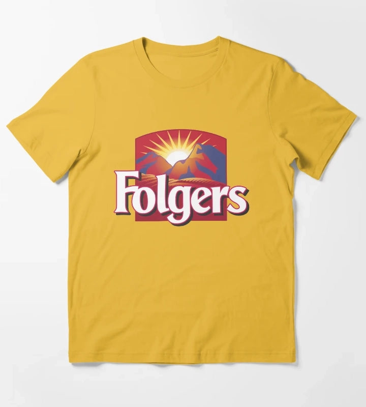 FOLGERS COFFEE T-Shirt Yellow