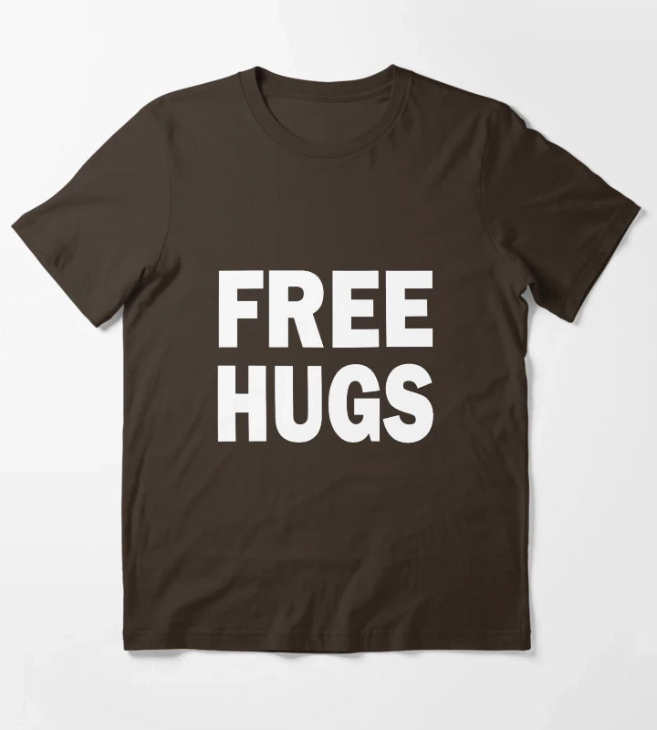 FREE HUGS 1 T-Shirt Brown