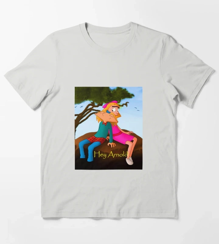 Fanart Hey Arnold Merch T-Shirt Light Grey