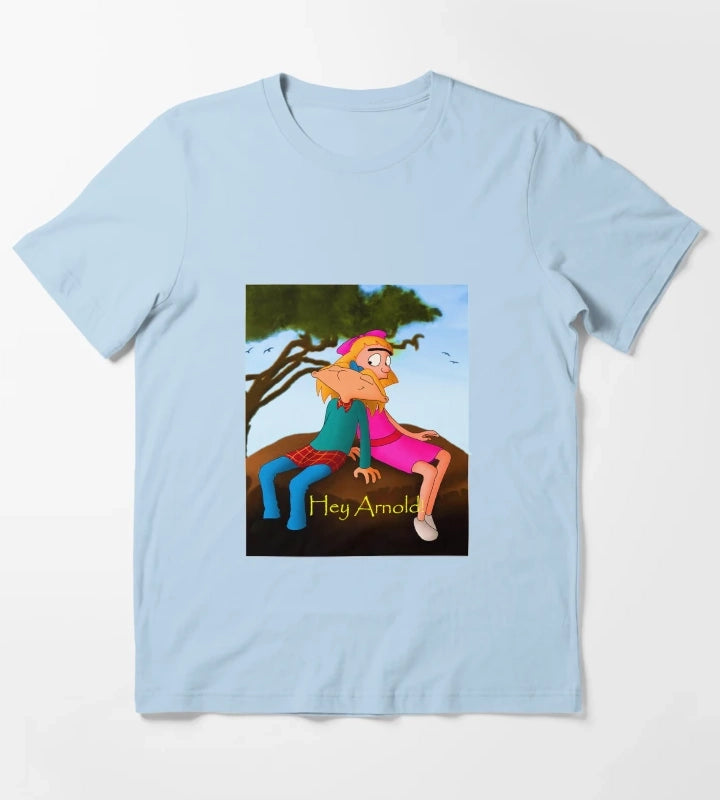 Fanart Hey Arnold Merch T-Shirt Sky Blue