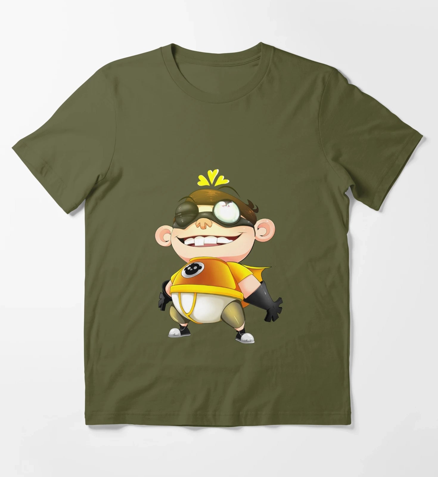 Fanboy and Chum Chum T-Shirt Olive Green