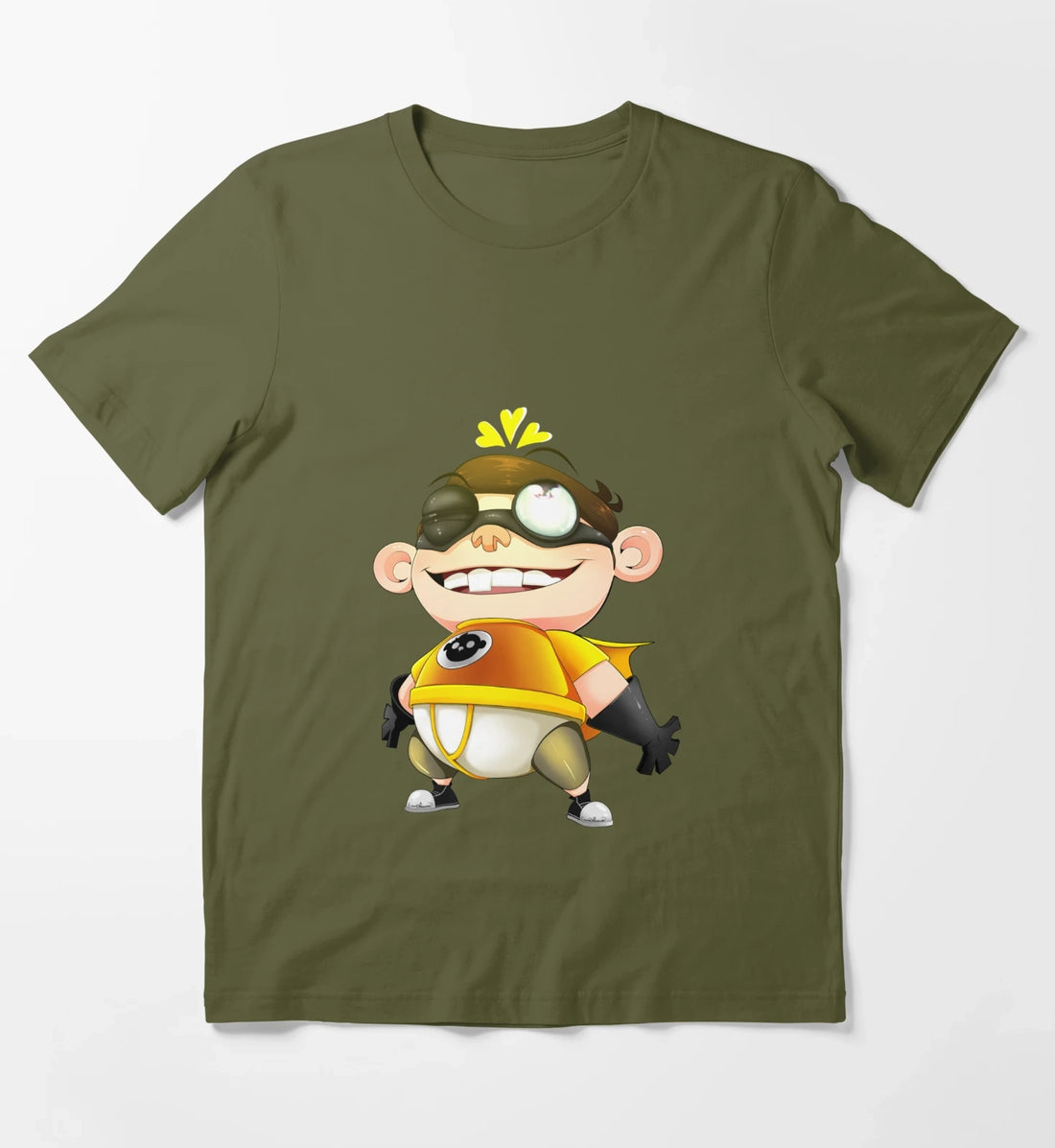 Fanboy and Chum Chum T-Shirt Olive Green