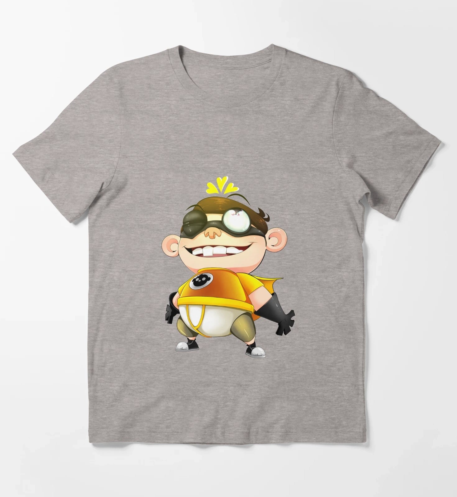 Fanboy and Chum Chum T-Shirt Heather Grey