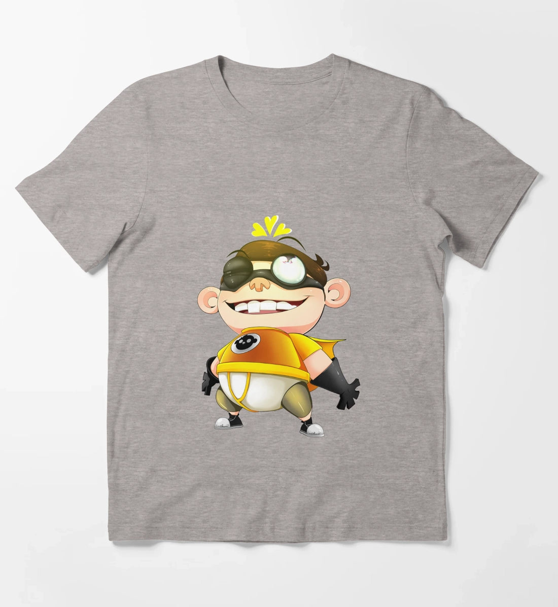 Fanboy and Chum Chum T-Shirt Heather Grey