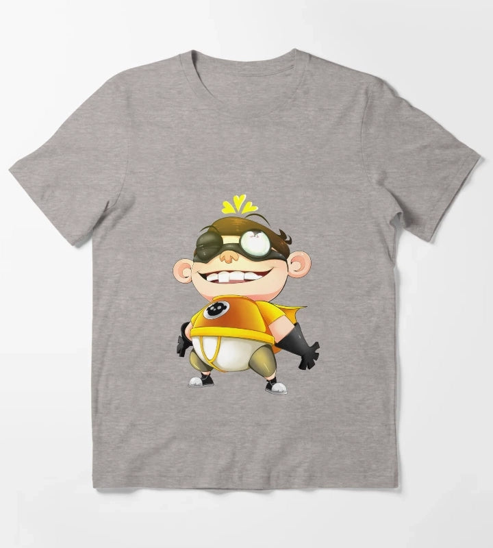 Fanboy and Chum Chum T-Shirt Heather Grey