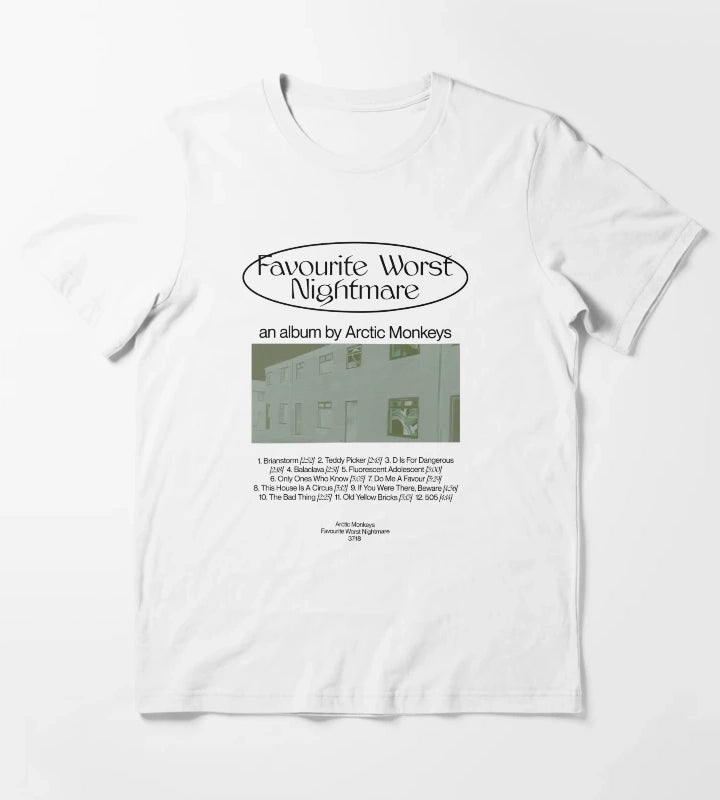 Favourite Worst Nightmare Arctic Monkeys T-Shirt White
