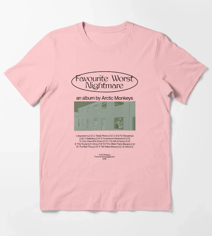 Favourite Worst Nightmare Arctic Monkeys T-Shirt Dark Grey