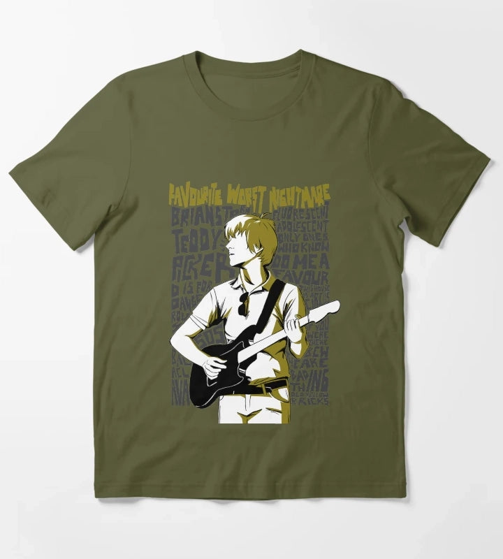 Favourite Worst Nightmare Clothing Arctic Monkeys T-Shirt Olive Green