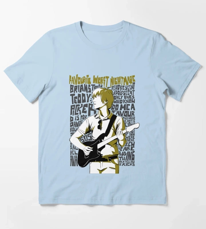 Favourite Worst Nightmare Clothing Arctic Monkeys T-Shirt Sky Blue