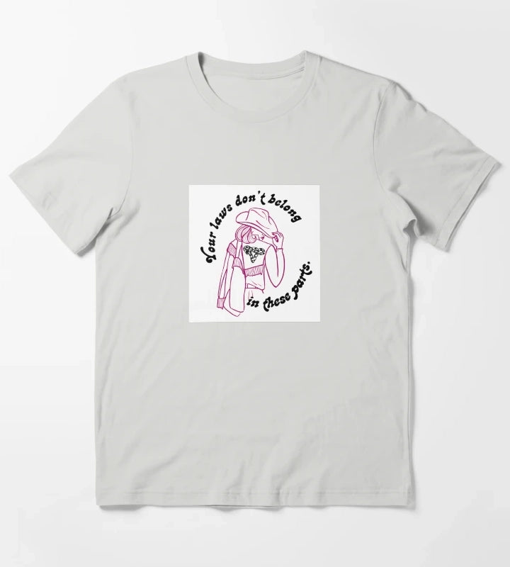 Femme of the West T-Shirt Light Grey