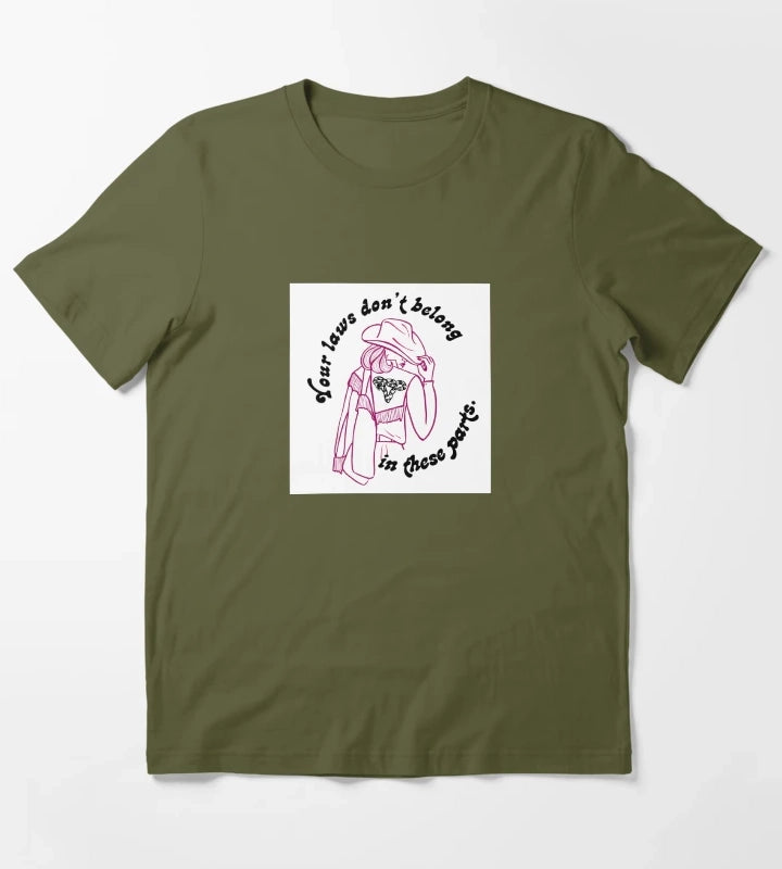 Femme of the West T-Shirt Olive Green