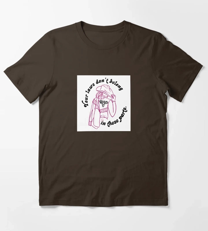 Femme of the West T-Shirt Brown