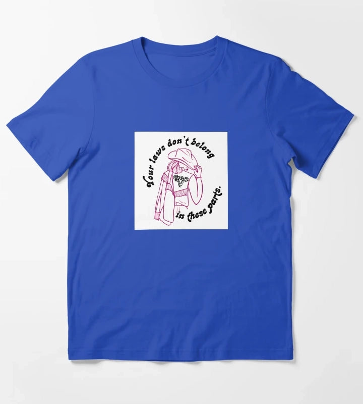 Femme of the West T-Shirt Blue