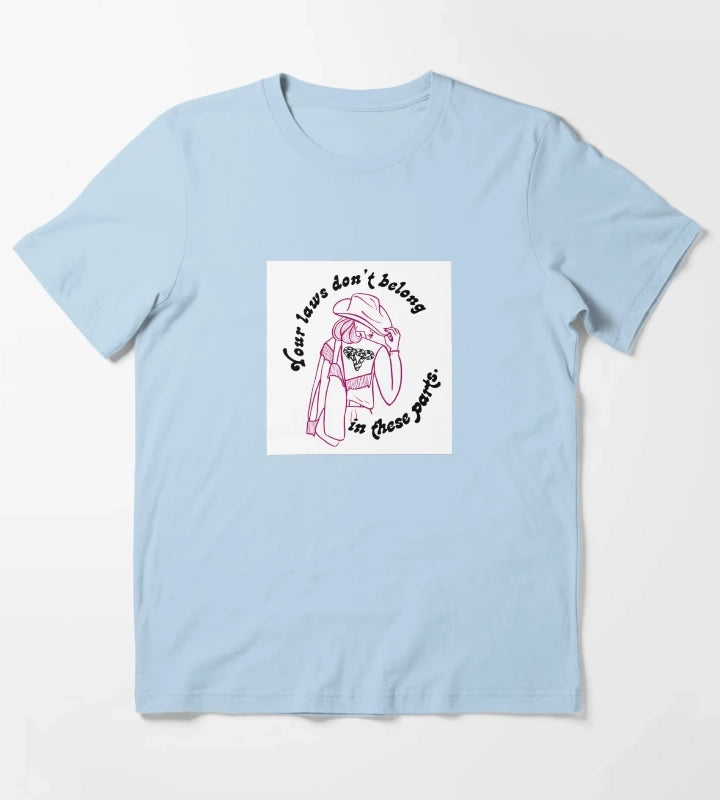 Femme of the West T-Shirt Sky Blue