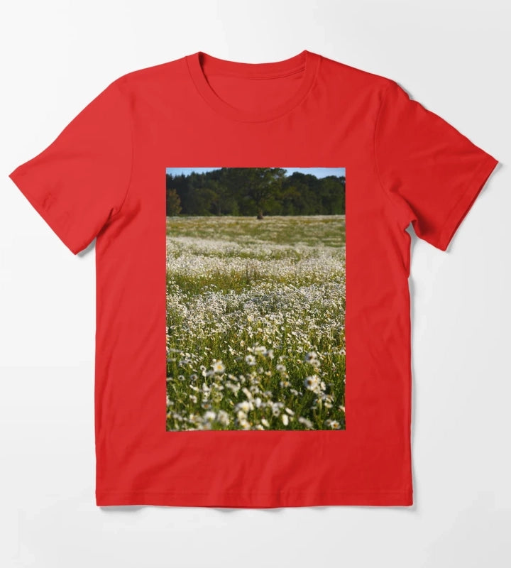 Field Daises T-Shirt Red