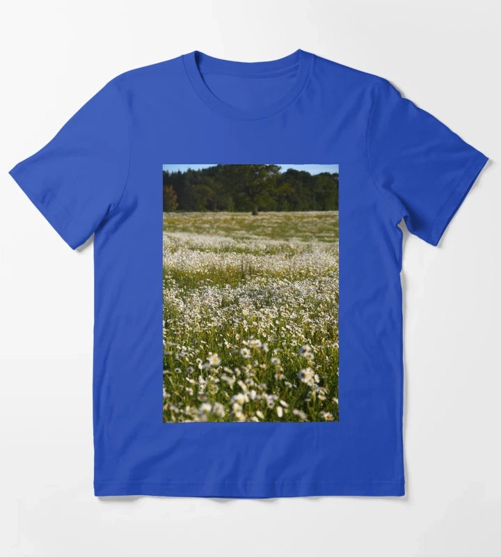 Field Daises T-Shirt Blue