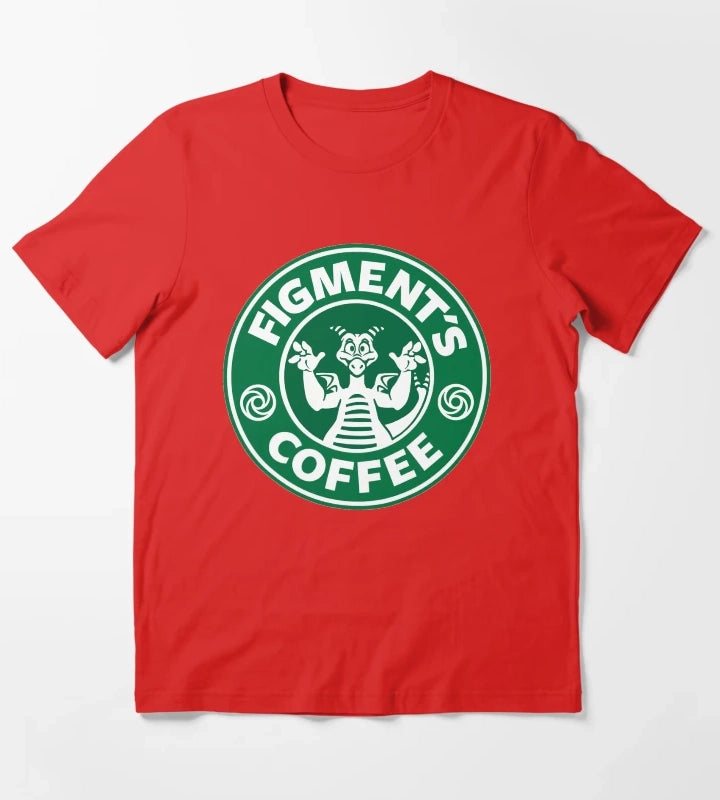 Figments Coffee T-Shirt Red